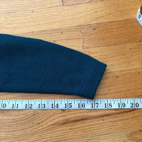 Vintage St. John Dark Teal Crop Cardigan Size Large - Picture 5 of 6